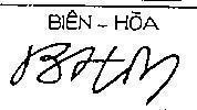 Mẫu nhãn hiệu Biên Hoà-BHM