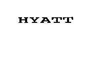 Mẫu nhãn hiệu HYATT