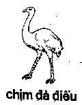Mẫu nhãn hiệu Chim Đà Điểu