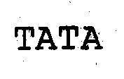 Mẫu nhãn hiệu TATA