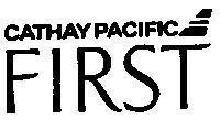 Mẫu nhãn hiệu CATHAY PACIFIC- FIRST