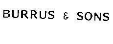Mẫu nhãn hiệu BURRUS & SONS