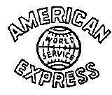 Mẫu nhãn hiệu AMERICAN EXPRESS WORLD SERVICE