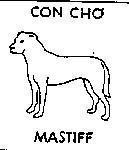 Mẫu nhãn hiệu Con chó MASTIFF