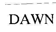 Mẫu nhãn hiệu DAWN