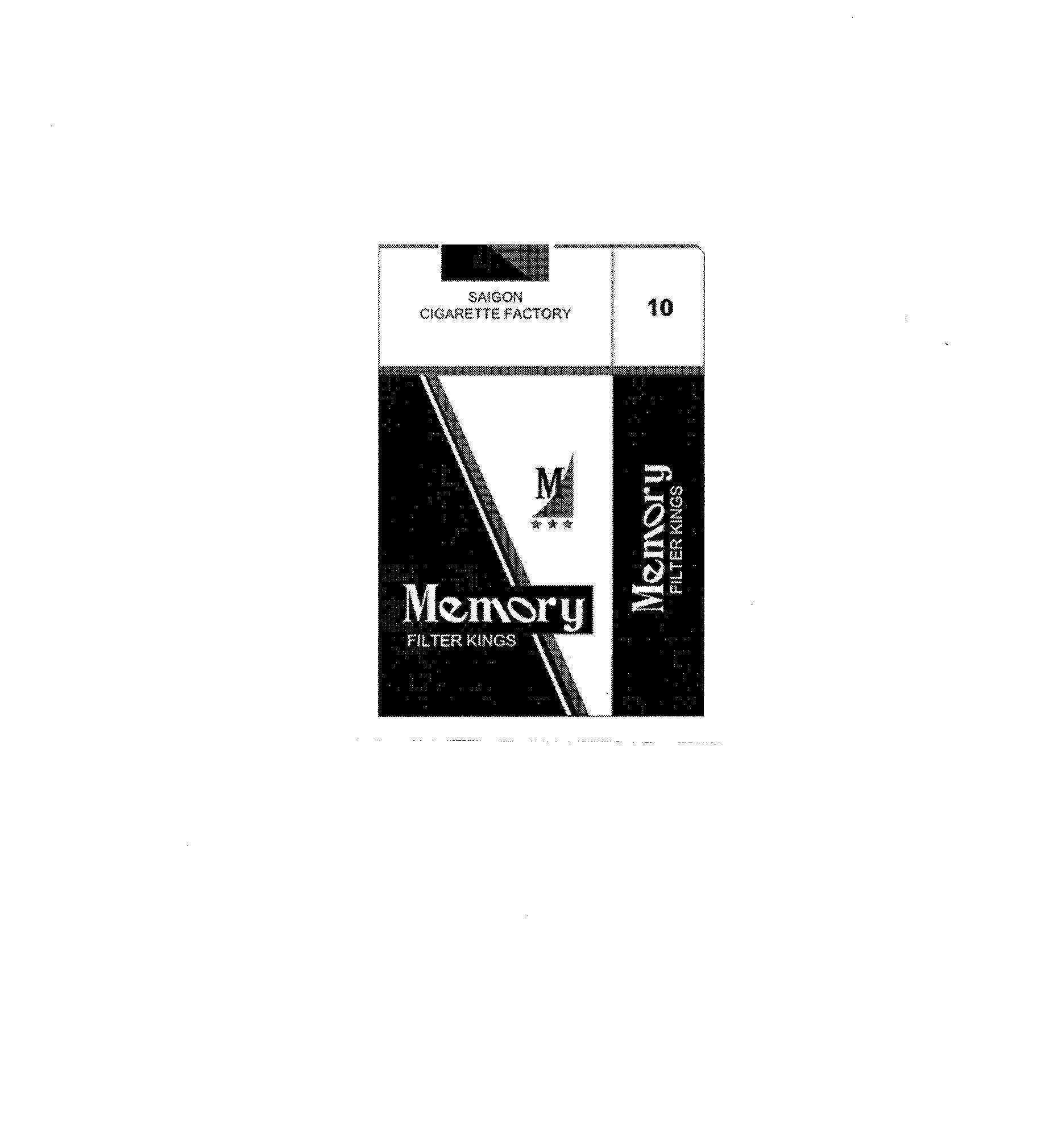Mẫu nhãn hiệu M Memory FILTER KINGS SAIGON CIGARETTE FACTORY 10