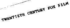 Mẫu nhãn hiệu TWENTIETH CENTURY FOX FILM