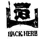 Mẫu nhãn hiệu BH BACK HERE