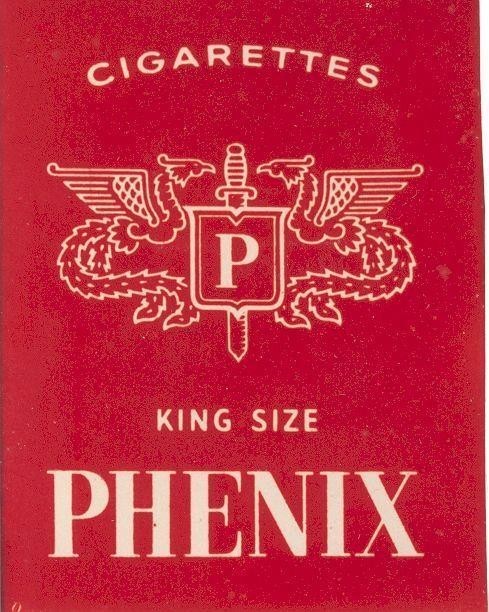 Mẫu nhãn hiệu PHENIX P CIGARETTES KING SIZE