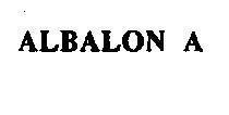 Mẫu nhãn hiệu ALBALON A