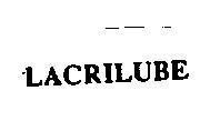 Mẫu nhãn hiệu LACRILUBE