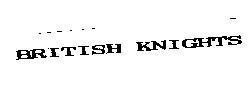 Mẫu nhãn hiệu BRITISH KNIGHTS