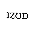 Mẫu nhãn hiệu IZOD