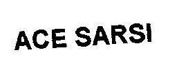 Mẫu nhãn hiệu ACE SARSI