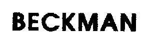 Mẫu nhãn hiệu BECKMAN
