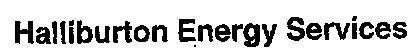 Mẫu nhãn hiệu HALLIBURTON ENERGY SERVICES