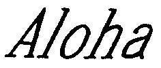 Mẫu nhãn hiệu Aloha