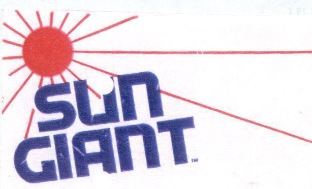 Mẫu nhãn hiệu SUN GIANT