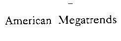Mẫu nhãn hiệu AMERICAN MEGATRENDS