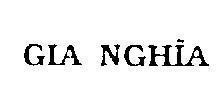 Mẫu nhãn hiệu GIA NGHIA