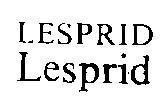Mẫu nhãn hiệu LESPRID Lesprid