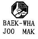 Mẫu nhãn hiệu BAEK- WHA JOO MAK