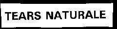 Mẫu nhãn hiệu TEARS NATURALE