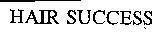 Mẫu nhãn hiệu HAIR SUCCESS
