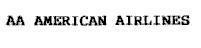 Mẫu nhãn hiệu AA AMERICAN AIRLINES