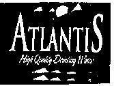 Mẫu nhãn hiệu ATLANTIS HIGH QUALITY DRINKING WATER