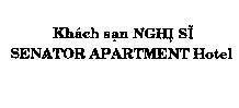 Mẫu nhãn hiệu KHách Sạn Nghị Sĩ SENATOR APARTMENT HOTEL