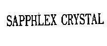 Mẫu nhãn hiệu SAPPHLEX CRYSTAL