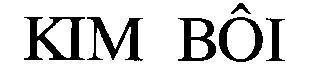 Mẫu nhãn hiệu Kim Bôi