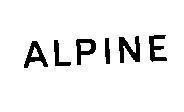 Mẫu nhãn hiệu ALPINE