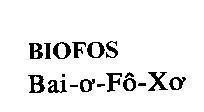 Mẫu nhãn hiệu BIOFOS-Bai-ơ-Fô-Xơ