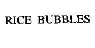 Mẫu nhãn hiệu RICE BUBBLES
