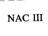 Mẫu nhãn hiệu NAC III