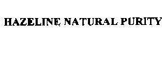 Mẫu nhãn hiệu HAZELINE NATURAL PURITY