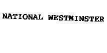 Mẫu nhãn hiệu NATIONAL WESTMINSTER