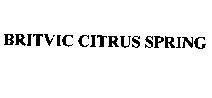 Mẫu nhãn hiệu BRITVIC CITRUS SPRING