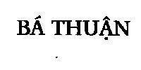Mẫu nhãn hiệu Bá Thuận