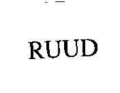 Mẫu nhãn hiệu RUUD