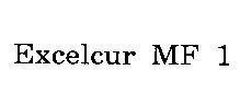 Mẫu nhãn hiệu EXCELCUR MF 1