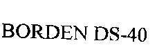Mẫu nhãn hiệu Borden ds40