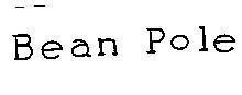 Mẫu nhãn hiệu BEAN POLE