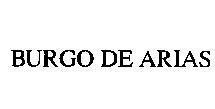 Mẫu nhãn hiệu BURGO DE ARIAS