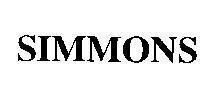 Mẫu nhãn hiệu SIMMONS