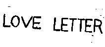 Mẫu nhãn hiệu LOVE LETTER