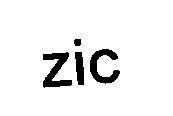 Mẫu nhãn hiệu ZIC