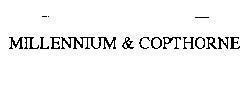 Mẫu nhãn hiệu MILLENNIUM & COPTHRNE